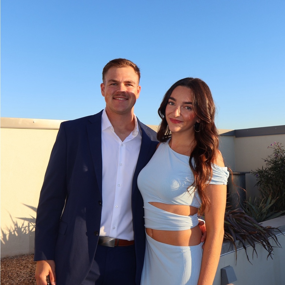 Peppermayo Light Blue One Shoulder Dress